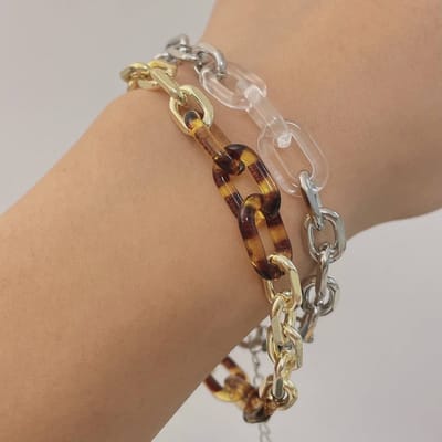 Armband Voor Vrouwen Minderheidsontwerp Luipaardketting Mozaïek Armband Mode Persoonlijkheid Armband Creatieve Online Beroemdheid zilver