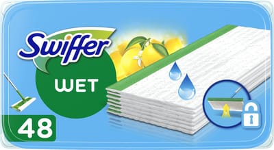 Swiffer Vloerreiniger - Vochtige Vloerdoekjes - Geur Van Citrus Fresh - Voordeelverpakking 2 x 24 doekjes