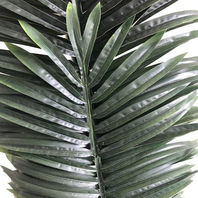 Feuilles de Palmier Artificielles Réalistes Feuilles de Palmier Fausses Tropicales pour Décoration de Mariage Maison Vert Foncé 1,2 m gray
