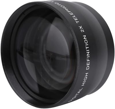 Dailygoods- Teleconverter 2x Vergroting - Universele Telelens - Optisch Glas - Compatibel met 58mm - Camera-accessoire - Natuurlijke Portretten