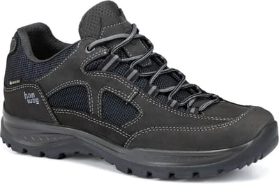 Hanwag Gritstone II Wide GTX - Heren waterdichte lage wandelschoenen - Asphalt/Black