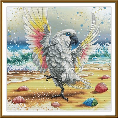 Borduurpakket Nova Sloboda - Summer Breeze - Zomerbriesje - bedrukte achtergrond - 2346