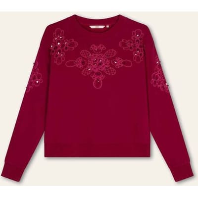 Oilily Hazie Sweater- maat3XL Beet Rood