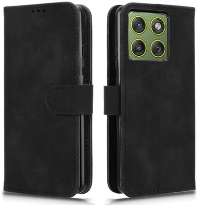 Coverup Hoesje - Geschikt voor Motorola Edge 70 Hoesje - Coverup Book Case - Zwart