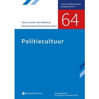 Politiecultuur - Cahiers Politiestudies