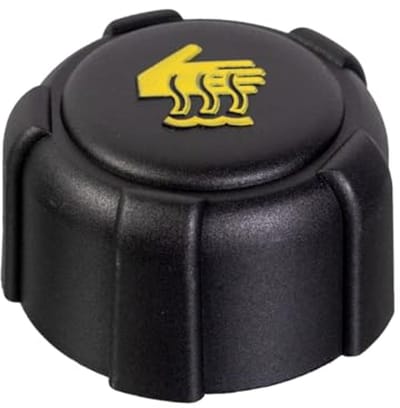 Radiatordop voor koelvloeistof expansievat - zwart