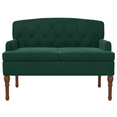 vidaXL - Lovingseat - met - knoopge - tuft - Donkergroen - 111 - x - 65 - x - 79 - cm