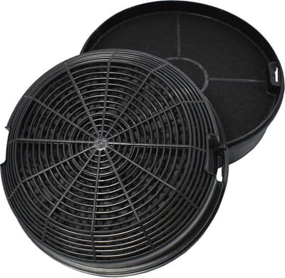 AllSpares Koolstoffilter (2st.) voor afzuigkappen geschikt voor AEG-Electrolux Elica Type 47 - CFC0141497 - F00479-1S en Whirlpool AMC023 (Ø150mm)