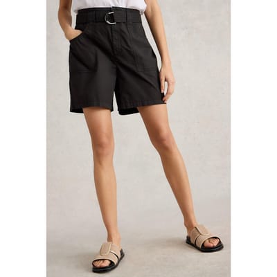 White Stuff Teakie Short Pure Black Maat: 6 | Korte Broeken Outlet | Dames | Zwart
