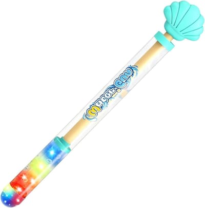 Waterspuit Batterijgevoed - Waterpistool Speelgoed - Buiten Spelen - Oplichtende LED-verlichting - 35 cm - Cyaan Blauw
