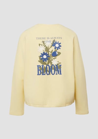 Dames sweat met relaxed fit en print voor- en achterkant s.Oliver