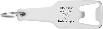 Akyol - dikke kus voor de liefste opa flesopener - Opa - beste opa - opa cadeau - lieve grootvader - leuk kado voor je opa - 105 x 25mm