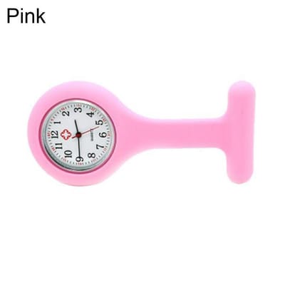 POWERZ® Verpleegster horloge, zuster horloge, siliconen roze