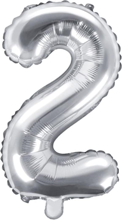 Cijfer 2 (35 cm) - Zilver