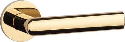Massieve Aprile deurklinken SILENA Goud PVD  Ø 53x7 mm per paar