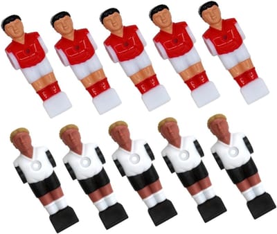 Tafelvoetbal Spelers - Poppen Vervangen - Tafelspel Reparatie - Standaard Stangen - 10 Stuks - Diverse Kleuren