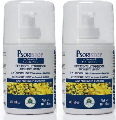 Psoristop - Wasemulsie - bij droge, geïrriteerde huid en jeuk, in handige doseerpomp. - Voordeelset 2x300ml.!!