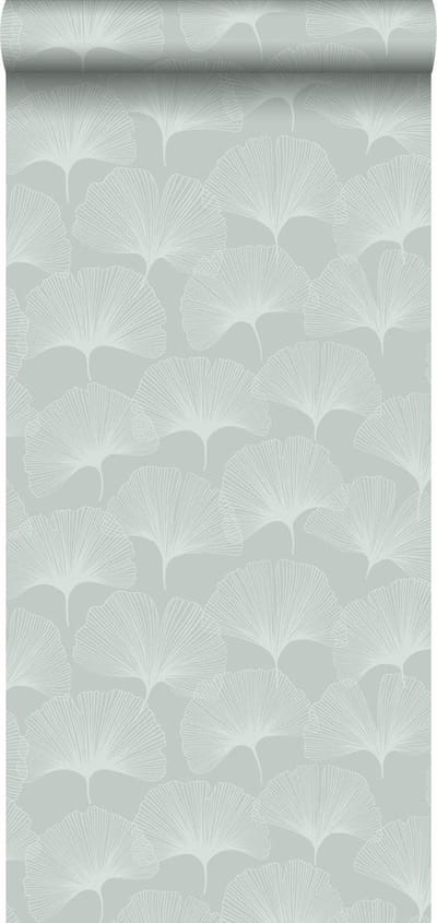 Origin Wallcoverings behang ginkgo bladeren celadon groen - 347748 - 0,53 x 10,05 m