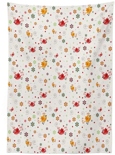 ABAKUHAUS Tafelkleed – Satijn 140x200 cm – Veelkleurig – Wasbaar