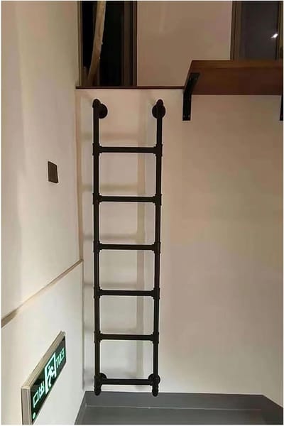 Stapelbedladder - Veilige Toegang - Veilig Klimmen - Bredere Treden - 0.76m - 2.34m - Zwart