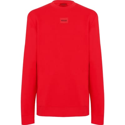 Hugo Heren Diragol Sweatshirt met ronde hals (Rood)