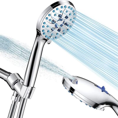 Fournitures Premium Haute Qualité Chien Robinet Multifonctionnel Douche Arroseur Filtre Vidange Tuyau Lavage Évier Tête Douche Extension Douche Salle de Bain Animal Bain Nettoyage Shower and 1.5m hose argenté