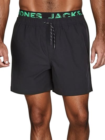 Jack & Jones Heren Short MAUI JJSWIM regular fit Zwart M Volwassenen Zwemshort - Zwembroek