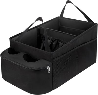 Famanu – Kofferbak organizer van pu, multifunctionele opbergdoos met antislip bodem en grote capaciteit