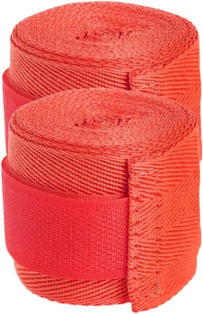 Boksbandage - Polsbeschermers - Vechtsport Training - Ademend Katoen Nylon - Standaard Maat - Rood