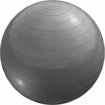 Gorilla Sports Fitnessbal Ø 55 cm - incl. Pomp - Gym bal - Yoga - Belastbaar tot 500 kg - Grijs