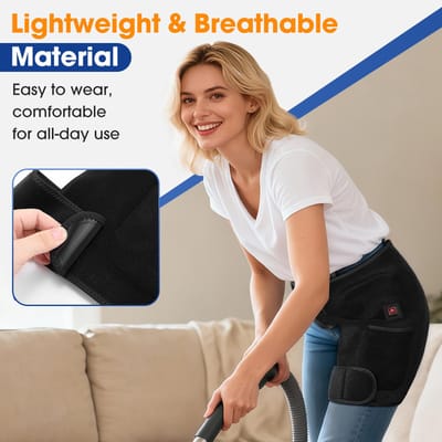 Verwarming met rood licht, dijbeenband, 105.660 rode LED-lampjes, heup- en lendensteun, warm kompres voor de liesstreek, fysiotherapieapparaat, dijbeenverwarming.