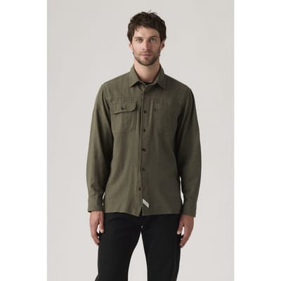 Levi's Ls Auburn Worker Danny Herringbone Taglia: S | Camicie Casual Outlet | Uomo | Marrone