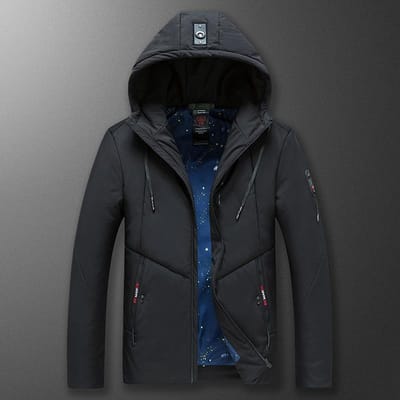 Nieuwe Mannen Verdikte Mannen Outdoor Casual Grote Maat Katoen Gevoerd Kleding Winter Warm Katoen Gevoerd Kleding Losse Mannen Katoen Gevoerde Jassen XXXXL black