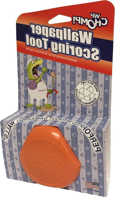Behangverwijderaar - Behangperforator - Behang Verwijderen - Gehard Stalen Wielen - Compact Ontwerp - Oranje