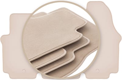 PREMIUM beige vloermatten voor: Nissan Primastar bestelbus 2001-2014