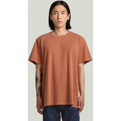 G-Star Overdyed Center Chest Loose R T Red Taglia: M | Magliette basic Outlet | Uomo | Rosso