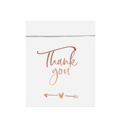 Giftbag Thank you (Rosé/6st)