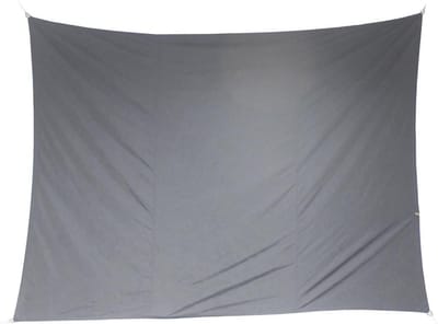 Premium kwaliteit schaduwdoek/zonnescherm Shae rechthoekig grijs - 3 x 4 meter - Terras/tuin zonwering