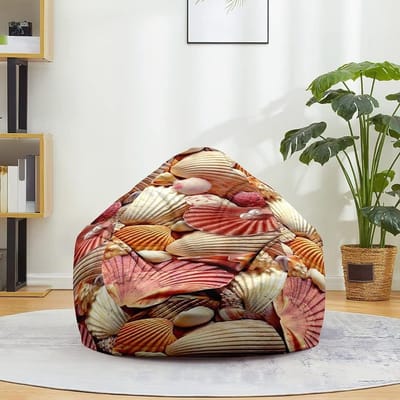 Zitzak Stoelhoes - Zitkussenhoes Opberg - Ontspannen Zitten - Zonder Vulling - XL 100x120 cm - Conch