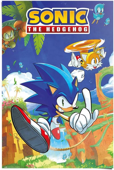 Poster Sonic the Hedgehog - sonic & tails - 91,5 x 61 - Papier - REINDERS