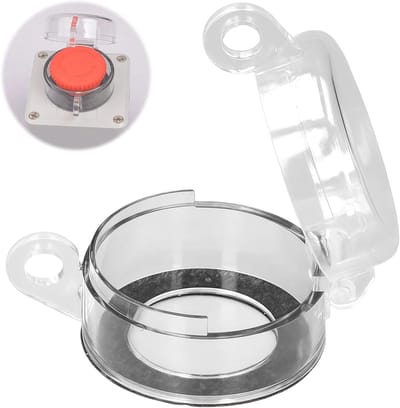 30mm Drukknop Schakelaar Bescherming - Noodstop Schakelaar Transparante Stofdichte Deksel BS-02 voor Veiligheid en Betrouwbaarheid