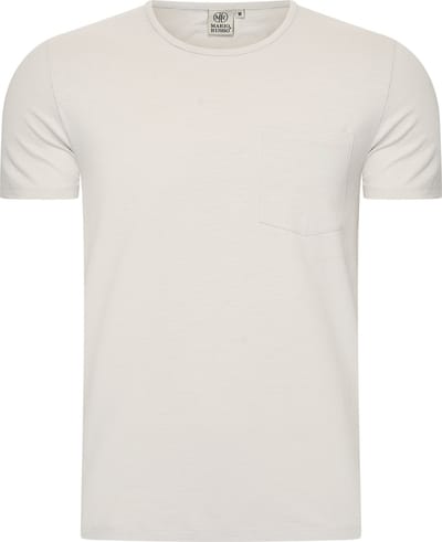 Mario Russo T-shirt - T-shirts Heren - Katoen - M - Steen Grijs
