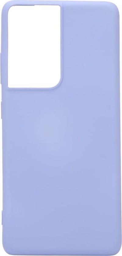 Shop4 - Geschikt voor Samsung Galaxy S21 Ultra Hoesje - Zachte Back Case Mat Paars
