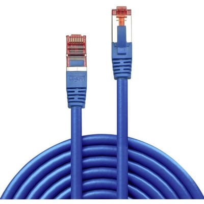 LINDY 47723 RJ45 Netwerkkabel, patchkabel CAT 6 S/FTP 10.00 m Blauw Snagless 1 stuk(s)
