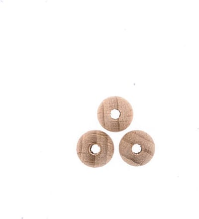 0856-055 Houten kralen natuur 5 mm gat 1