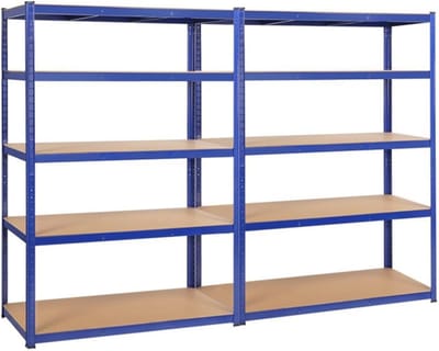 Opbergrek 180 x 120 x 60 cm met 5 MDF-platen - Zware Belasting Tot 875 kg