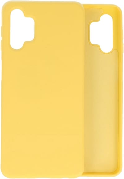 Lunso - Softcase hoes - Geschikt voor Samsung Galaxy A32 - Geel
