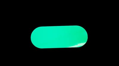 Ovaal - Glow in the dark Glow-in-the-dark (fotoluminescent) 90 x 190 mm Anti-slip-vloersticker