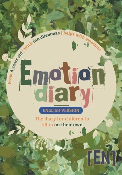 Emotion diary for children - aged 4 and up - fill-in book with fun dilemmas