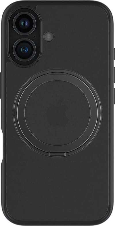 Casify 360° verstelbaar Kickstand Hoesje geschikt voor MagSafe iPhone 16 Plus Hoesje - Mat Zwart
